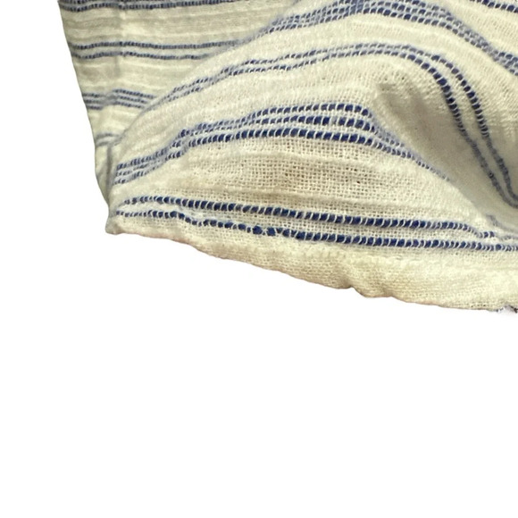 J Crew Embroidered Striped Tunic Cover Up Size Small Beachy Boho Cotton - Picture 2 of 5